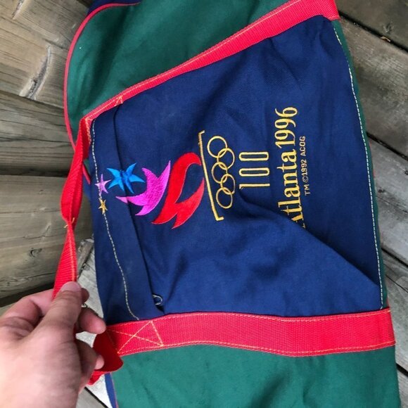 Vintage 1992 Atlanta 1996 Oylmpics Duffle Bag - Picture 3 of 13